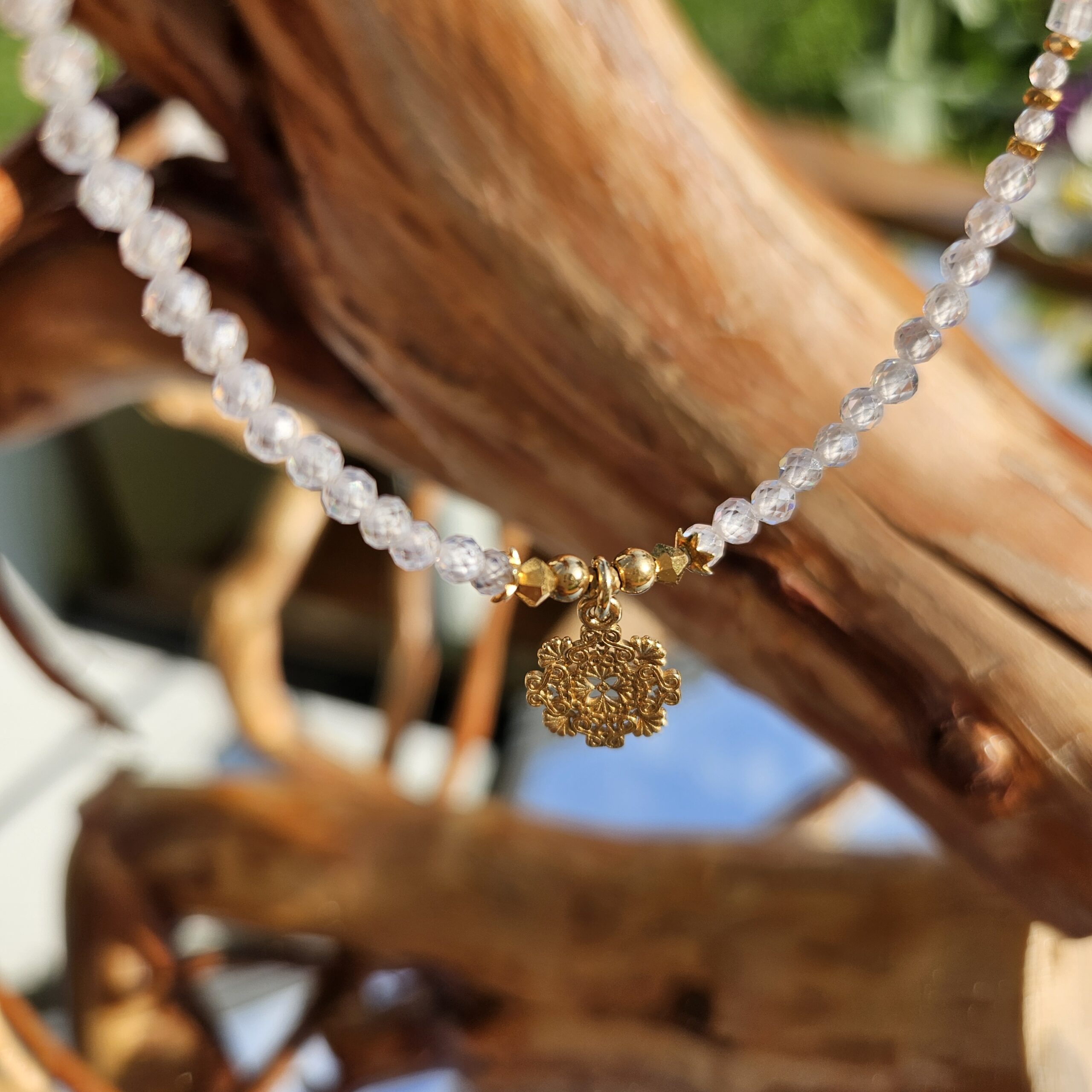 Naszyjnik cyrkonia biała - obrazek 5