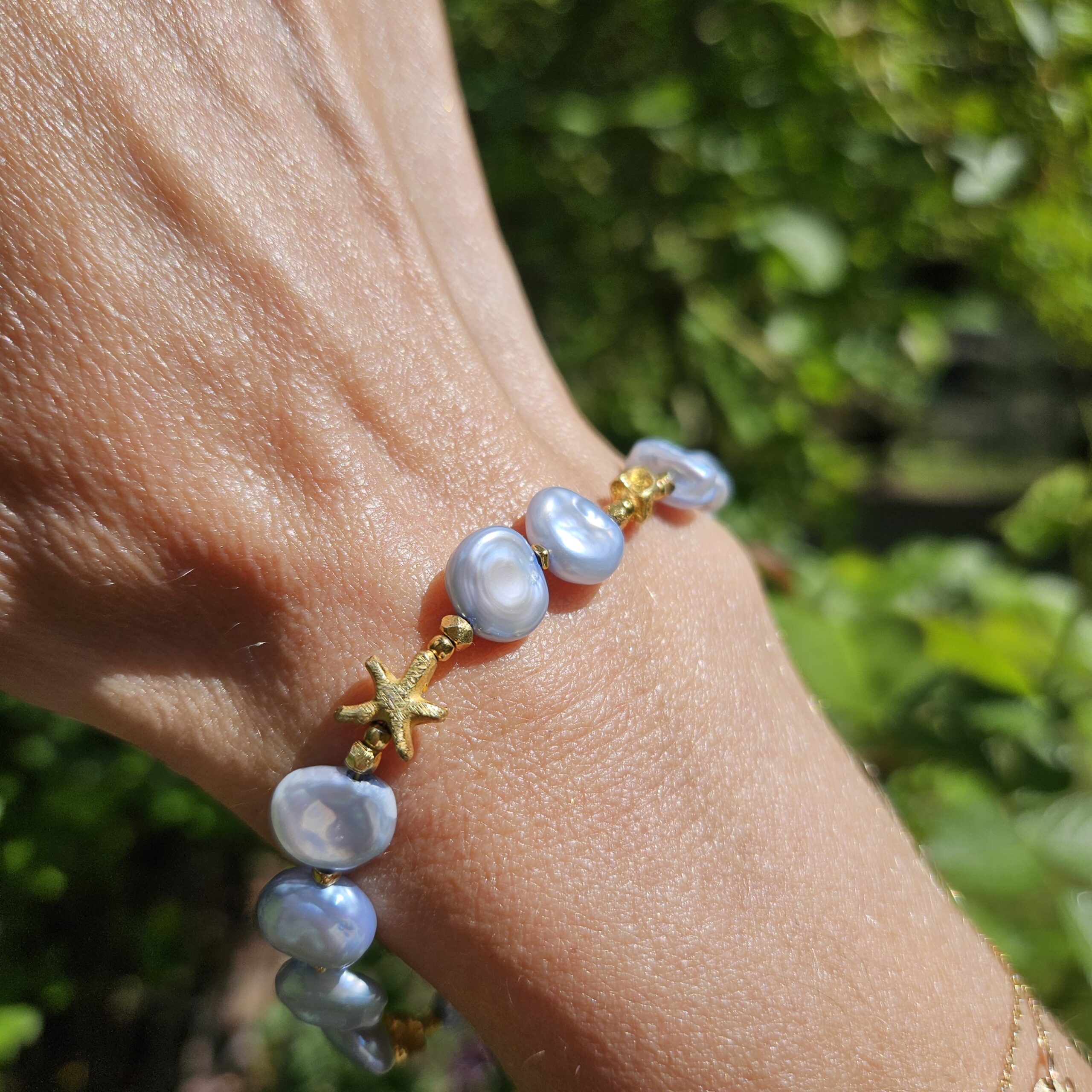 Bransoletka perła niebieska - obrazek 5